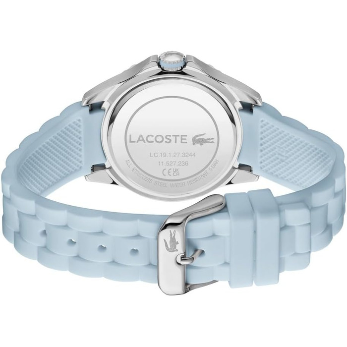 Годинник Lacoste Santorini для жінок, кварцовий, з браслетом з нержавіючої сталі (срібний, карнаційний, чорний IP)
