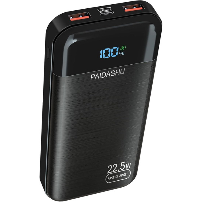 Power Bank 27000mAh 22.5W PD3.0 QC4.0 USB-C: Зовнішній акумулятор для смартфонів, планшетів та інших пристроїв з LCD дисплеєм