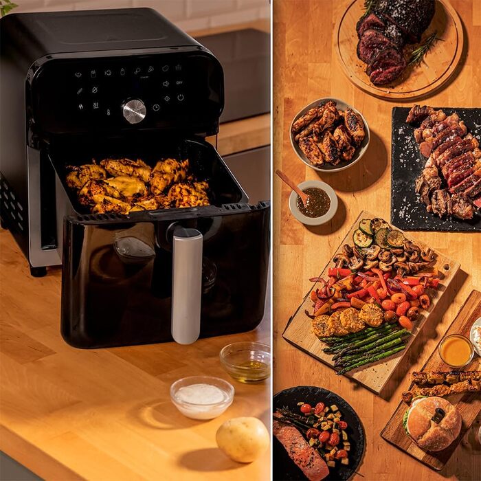 Фритюрниця, духовка та гриль Cecotec Cecofry FoodCourt 11000 Connected: 11 л, 1850 Вт, 3-в-1, 8 програм, Wi-Fi, 40-230°C