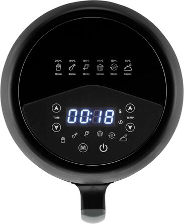 Фритюрниця Ufesa Twist з гарячим повітрям, 2л, 6 програм, 1200W, таймер, 80-200°C, без BPA, антипригарне покриття, Cool-Touch, білий, ексклюзив Amazon