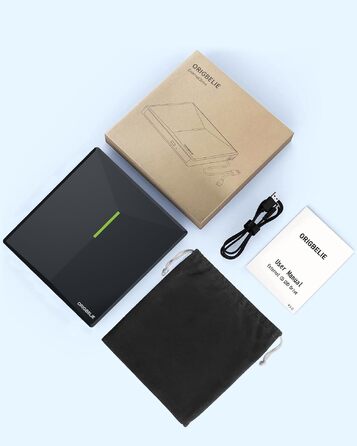 Зовнішній DVD/CD привід ORIGBELIE з 4 USB-портами та 2 слотами для TF/SD карт, USB 3.0, портативний для ноутбука, MacBook, PC (Windows, Linux, Mac OS)