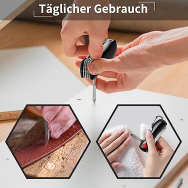 Швейцарський мультитул Taschenmesser: 15 функцій, для кемпінгу та надзвичайних ситуацій (Champagner, Зелений/Чорний)