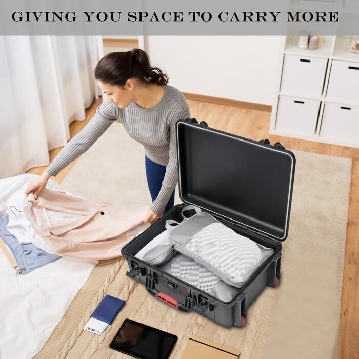 Органайзери для валізи: комплект 3 шт. (сірий) - для зручної подорожі