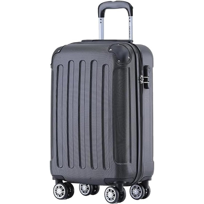 Набір валіз Beibye Hartschalen: M, L, XL (4 колеса) - темно-зелений, чорний