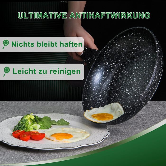Scheffler Nonstick Fry Pan Set - 20/24/28cm - Compatible with All Cooktops
