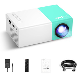 Mini Beamer YG300Plus: Портативний проєктор для дітей, Outdoor, LED Pico Beamer для домашнього кіно, з USB, HDMI, Type-C та пультом ДУ