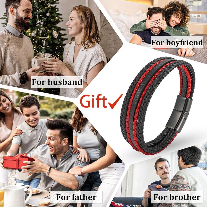 Чоловічий шкіряний браслет ручної роботи, чорний, коричневий, синій, 21 см, шкіряний браслет для чоловіків, подарунок, ювелірні вироби, подарунок на День батька