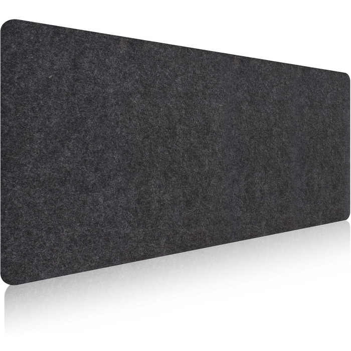 Килимок для столу з фетру, великий, 80x40 см. Нековзний килимок для столу, ігровий килимок, килимок для письма, офісний захист столу (Сірий)