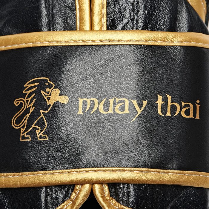 Боксерські рукавички Leone 1947 Muay Thai, 12 Oz, чорні