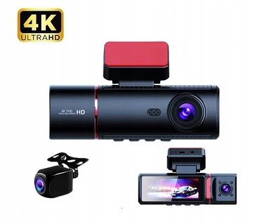 Автомобільний відеореєстратор SIM-AA-DV312 4K UHD, 170°, GPS, Wi-Fi, з акумулятором
