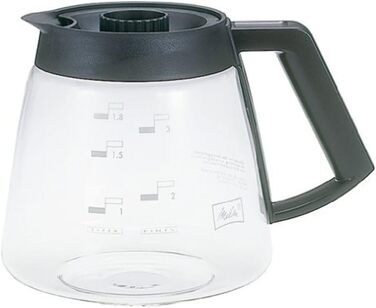Melitta Glass Carafe, Replacement Coffee Pot for Filter Coffee Machines, Borosilicate Glass, 1.8 l