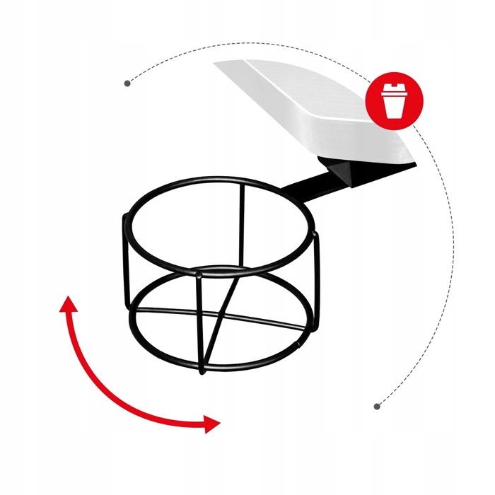 Кутовий ігровий стіл Huzaro HERO 7.0 з підстаканниками, білий