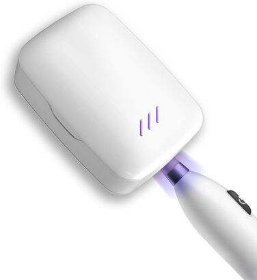 TKMARS Toothbrush Sterilizer with UV Light, Toothbrush Holder, Wall-Mounted, 99.9% Sterilization Rate, Dryable, Suitable for Travel and Family Use
