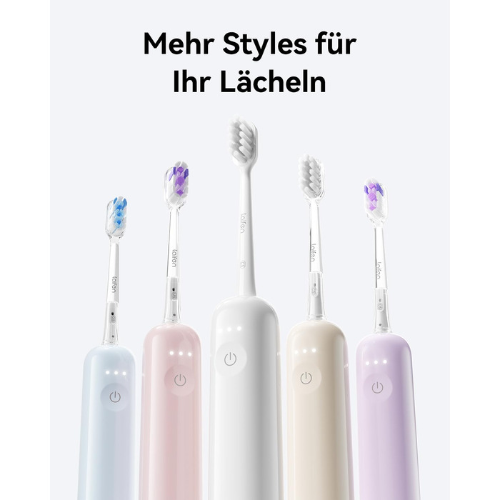 Laifen Wave Electric Toothbrush - Oscillating & Vibrating Sonic Toothbrush for Adults with 3 Brush Heads, IPX7 Waterproof, Magnetic Rechargeable Travel Toothbrush (ABS Pink)