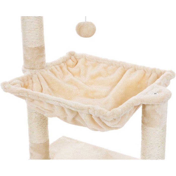 Feandrea Cat Tree Scratching Post with Lounger 70 cm PCT82M