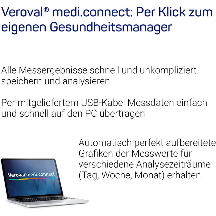 Тонометр Veroval на зап'ясті: точний вимір, контроль позиції, визначення аритмії, з програмним забезпеченням