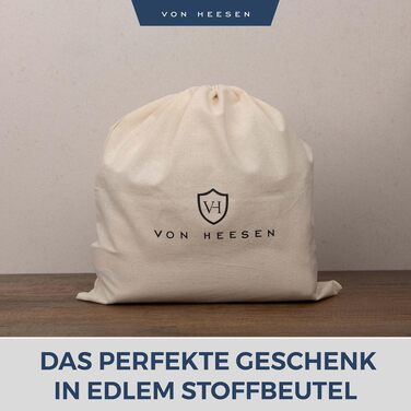 Шкіряна косметичка для подорожей VON HEESEN — універсальна сумка для гігієни та аксесуарів з натуральної шкіри, 2 основних відділення, темно-коричнева, великий розмір