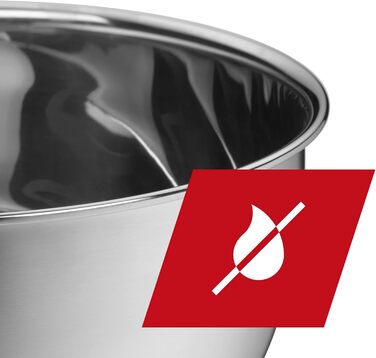 Silit 3-Piece Kitchen Bowl Set, Stainless Steel, Multifunctional as Mixing Bowl, Salad Bowl, Serving Bowl, Nesting