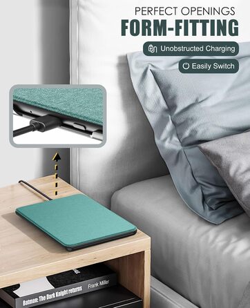 Чохол для Kindle Paperwhite 2024 (12-го покоління) та Kindle Colorsoft Signature Edition 2024, MoKo, Джинсовий зелений, Auto Wake/Sleep