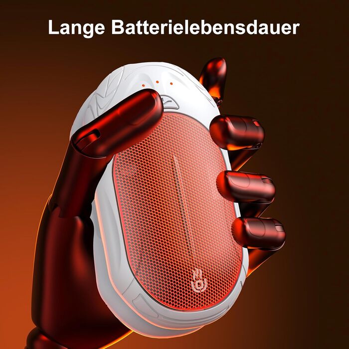 Електричний грієчка для рук 2-в-1 OUTJUT 6000mAh з USB, акумулятор 20 годин, 3 режими нагріву, швидкий нагрів, для спорту та відпочинку на природі взимку, подарунок на Новий рік (3 кольори)