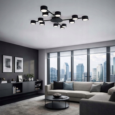 Підвісна стельова LED-лампа LEDLUX на 12 точок світла (патрони GX53)