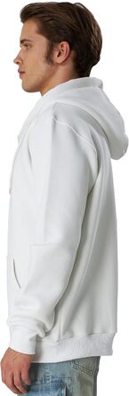 Світшот з капюшоном Smith & Soo для чоловіків – спортивна куртка, толстовка з капюшоном, бавовняна суміш (XXL, білий)