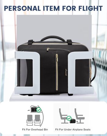 LOVEVOOK Рюкзак для ручної поклажі, 40L, для подорожей, ділових поїздок, вихідних, для ноутбука 17