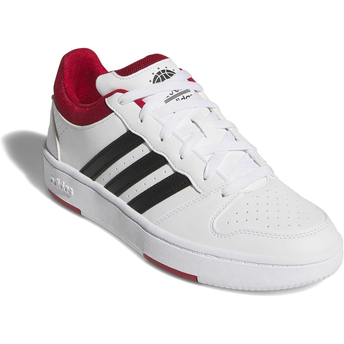 Кросівки Adidas Hoops Classic Unisex (48 EU, Білий, Червоний, Чорний)
