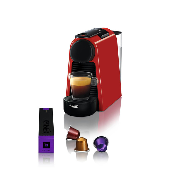 Капсульна кавомашина De'Longhi Nespresso Essenza Mini EN85R, 19 бар, червона