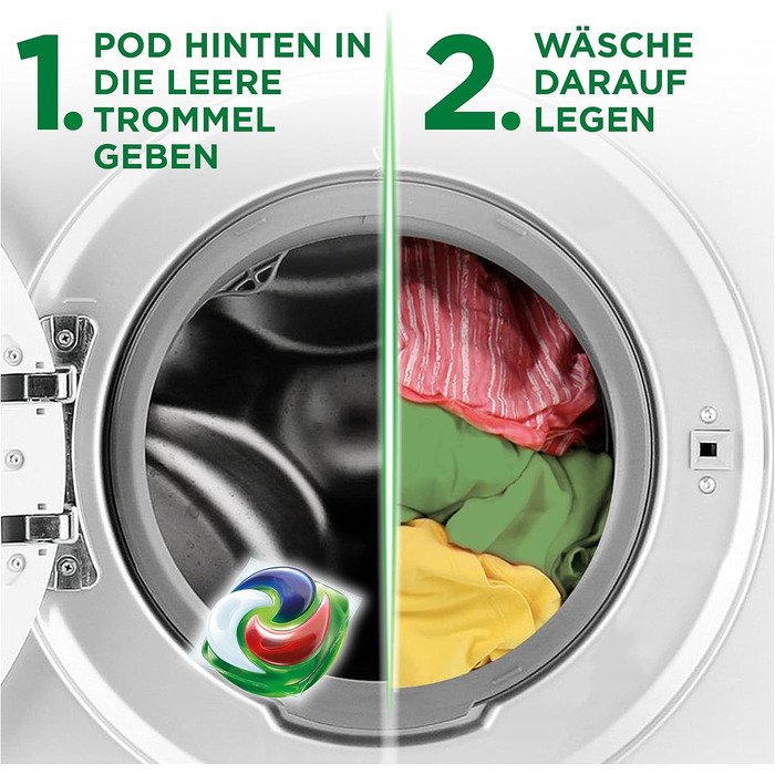 Капсули для прання білизни Ariel All-in-1 Color+, рідкий засіб для кольорових речей, ефективне видалення плям, свіжий аромат, 76 шт