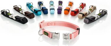 Нашийник для собак Hunter Vario Basic ALU-STRONG, нейлон, алюмінієва застібка, оранжевий, розмір L