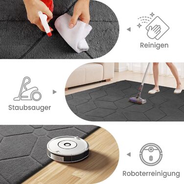 Килим Sour Lemon для вітальні/дитячої 160x230 см, сірий, миючий, з коротким ворсом