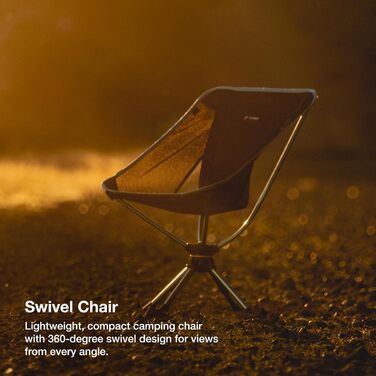 Крісло Helinox Swivel - обертове, легке, чорне