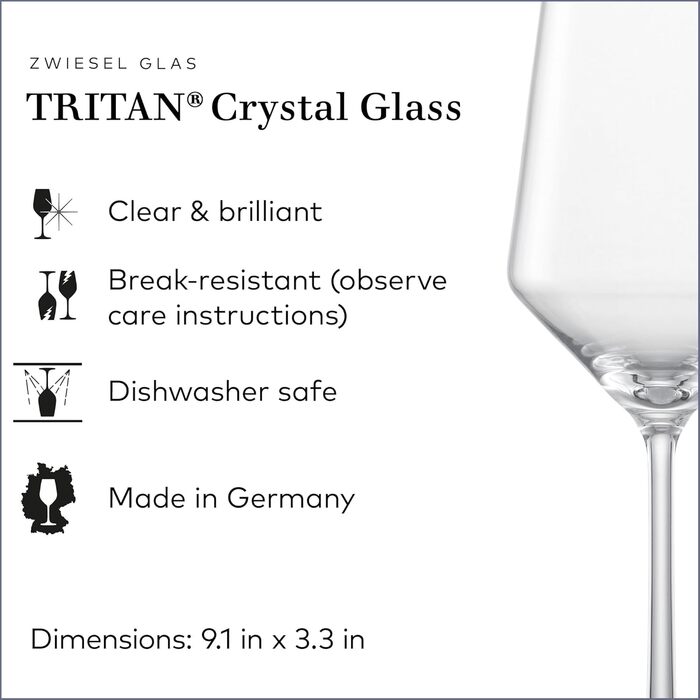 Schott Zwiesel Pure Wine Glass Set, Clear, 6-Piece