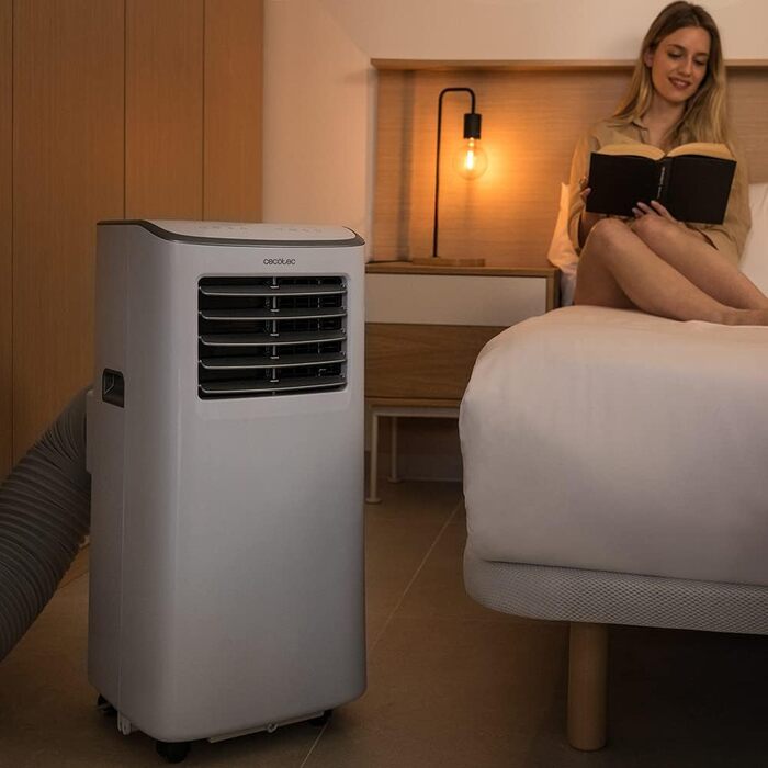 Cecotec Forceclima 7400 Touch - портативна кліматична установка, 7000 BTU, LED-дисплей, 4 режими, 2 швидкості, охолодження до 15 м2, з пультом ДУ та сенсорним керуванням