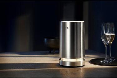 WMF Electric Bottle Cooler, Sparkling Wine or Wine Cooler Electric, Cooling Sleeve, LED Lighting