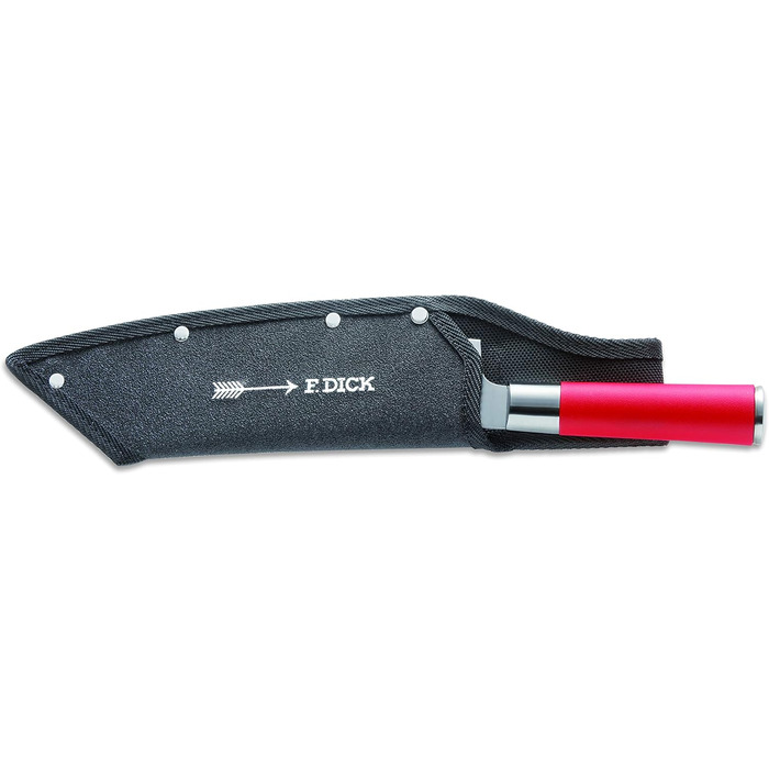Кухонний ніж F. DICK Ajax Red Spirit, 20 см, нержавіюча сталь X55CrMo14, 56 HRC, з чохлом