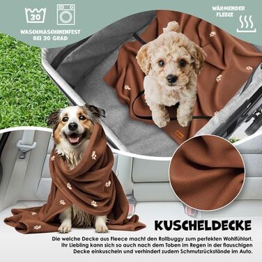 LOVPET® 2-in-1 Pet Stroller - Dog Buggy, Carrier & Jogger for Pets up to 20kg - Foldable, Grey