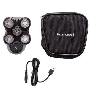 Remington RX7 Електрична бритва для гоління голови (волога/суха, USB, 5 насадок, 0.2 мм, Turbo, водонепроникна)