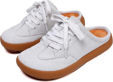 Тапочки домогосподарки UBFEN жіночі теплі мюлі, зручні, з м'якої плюшевої тканини, повсякденні, для дому та вулиці, сірі, 40 EU