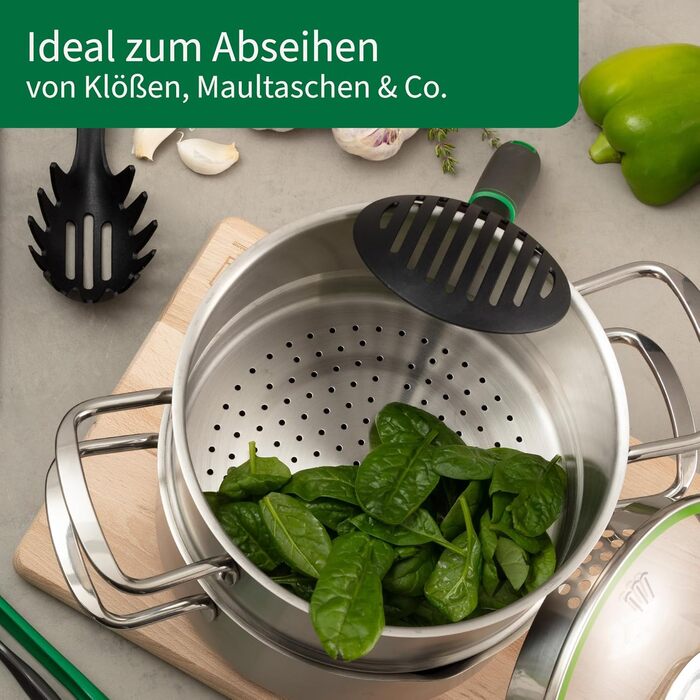 Вимірювальний дрібник Chefkoch Fackelmann з ергономічною ручкою Soft-Touch, нержавіюча сталь, стійкий до 220°C, для збивання вершків та іншого