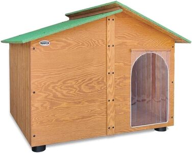 Будка для собак з масивного дерева, XL, 150x125x115 см, Made in Italy