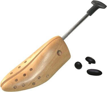 DELFA 1-Piece Shoe Stretcher, Shoe Widener, Shoe Expander made of Beechwood and Metal Mechanics