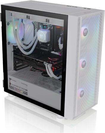 Корпус Thermaltake TG RGB ATX з темперованим склом | 120мм вентилятор | Чорний (H570 ARGB, Snow)