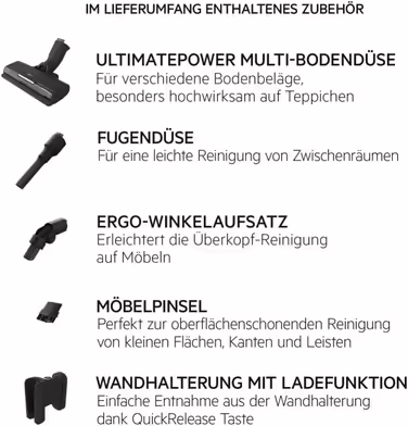 AEG ULTIMATE 7000 ÖKO AP71UB14AM Cordless Vacuum Cleaner / extra powerful / ultralight 2.2 kg / 70% recycled material / up to 40 minutes of runtime / 120m² / 5-stage filtration / all floors / Automatic, Matte Black