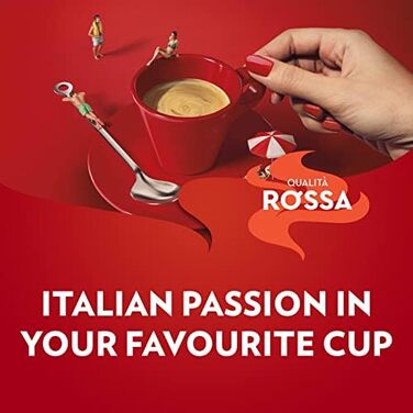 Мелена кава Lavazza Qualità Rossa Classico, для гейзерної кав'ярки та фільтр-кави, інтенсивність 7/10, темне обсмажування, 10 упаковок по 250 г
