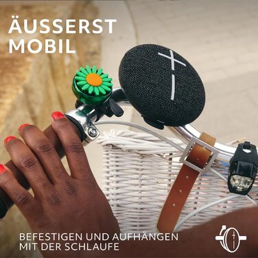 Портативна Bluetooth колонка Ultimate Ears MINIROLL: Водонепроникна, пилозахисна (IP67), потужний бас, чорний колір