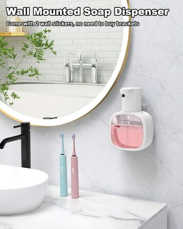 Автоматичний диспенсер для мила Dalugo з USB-C, 500 мл, настінний, електричний сенсор, регульований, для кухні та ванної кімнати