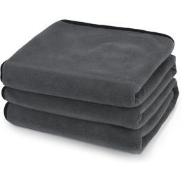 Водонепроникний килимок для собак Happy Hachi 150x127 см, фліс, для софи, машинного прання, автокрісла, меблів (сірий)