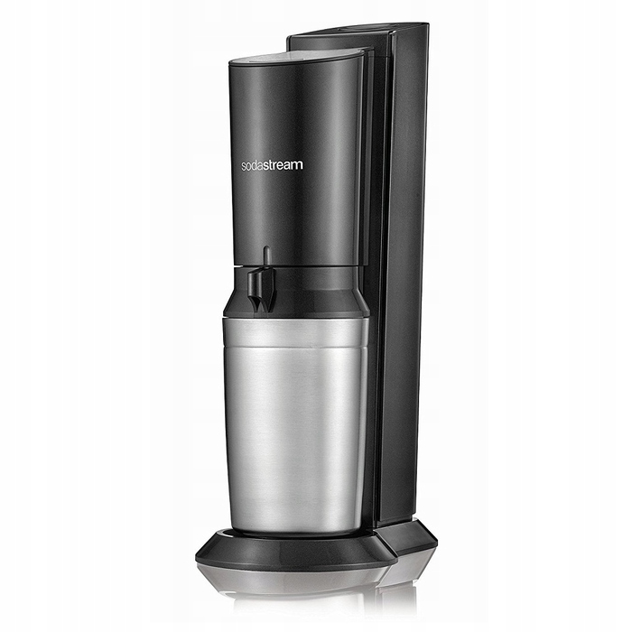 Сифон для води SodaStream Crystal 2.0, скляний графин + балон CO2, чорний